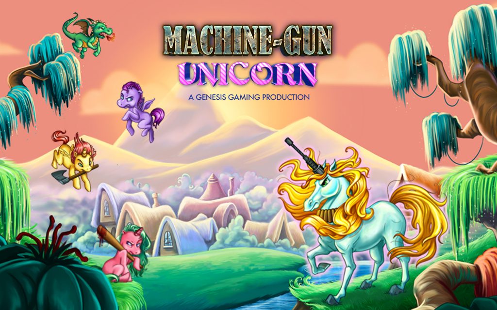Machine Gun Unicorn Genesis game cover