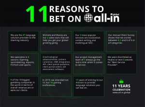 11 reasons to bet on All-in Global