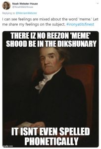 Noah Webster meme