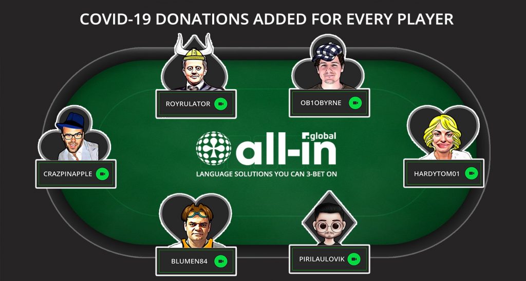 All-IN GLOBAL'S AVATAR CARNIVAL NETWORKING POKER FREEROLL TABLE WITH PARTICIPANTS AVATAR