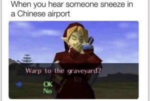 Legend of Zelda coronavirus meme