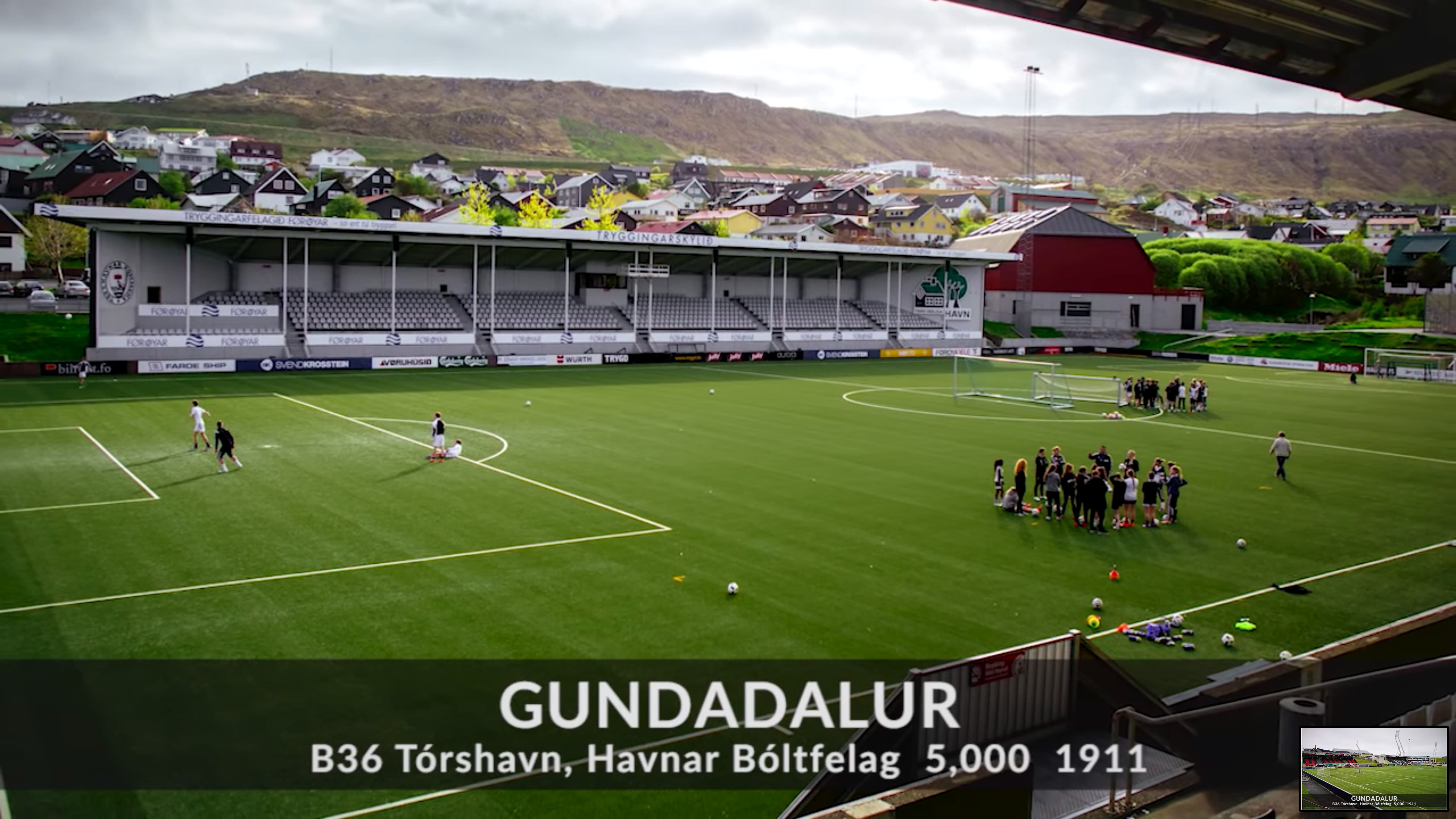 B36 Torshavn stadium from the Faroe Islands Premier League