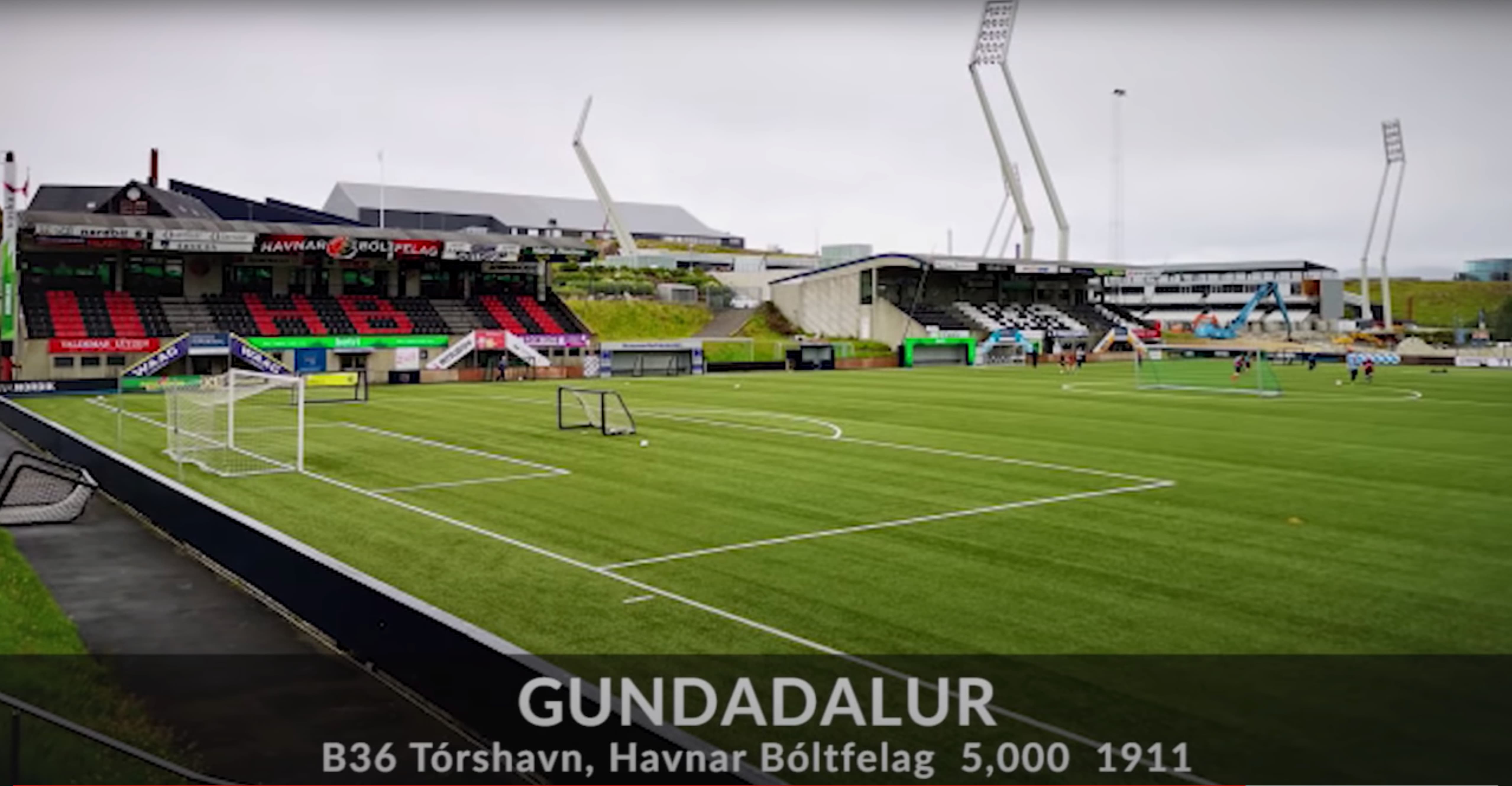 Havnar Bóltfelag (HB Torshavn) stadium from the Faroe Islands Premier League