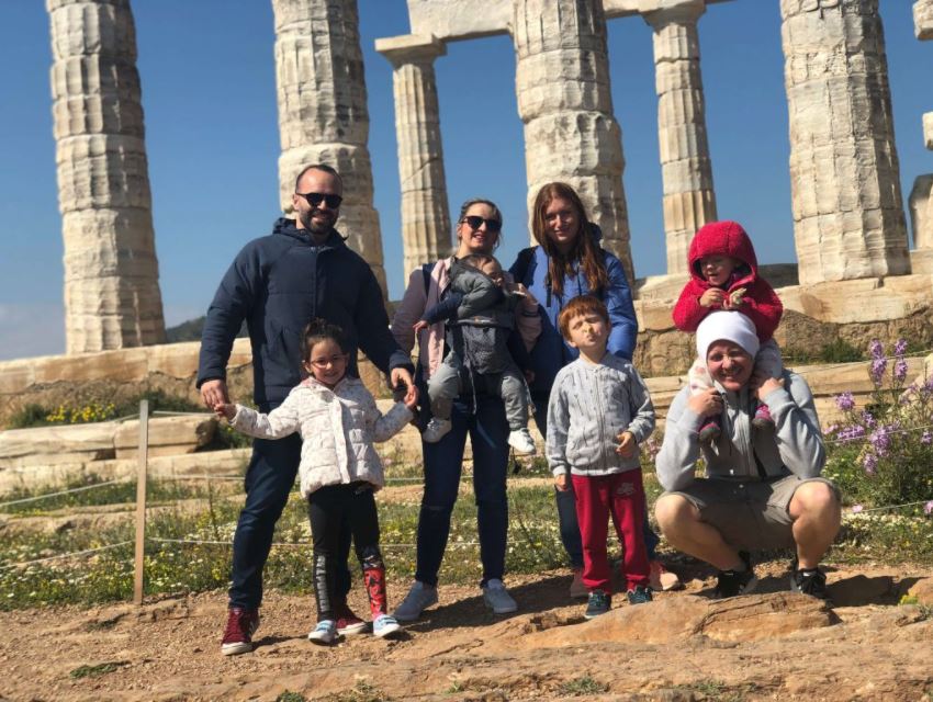 19: Sounion (my family together with the All-in Global CEO Tiago Aprigio and his family).