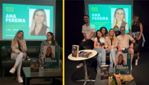 Ana Pereira presenting book at FNAC